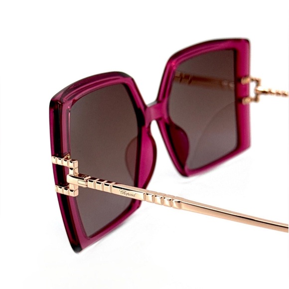 CHOPARD Magenta Rose Gold Sunglasses - Brand New / Full Inclusion - Picture 6 of 9